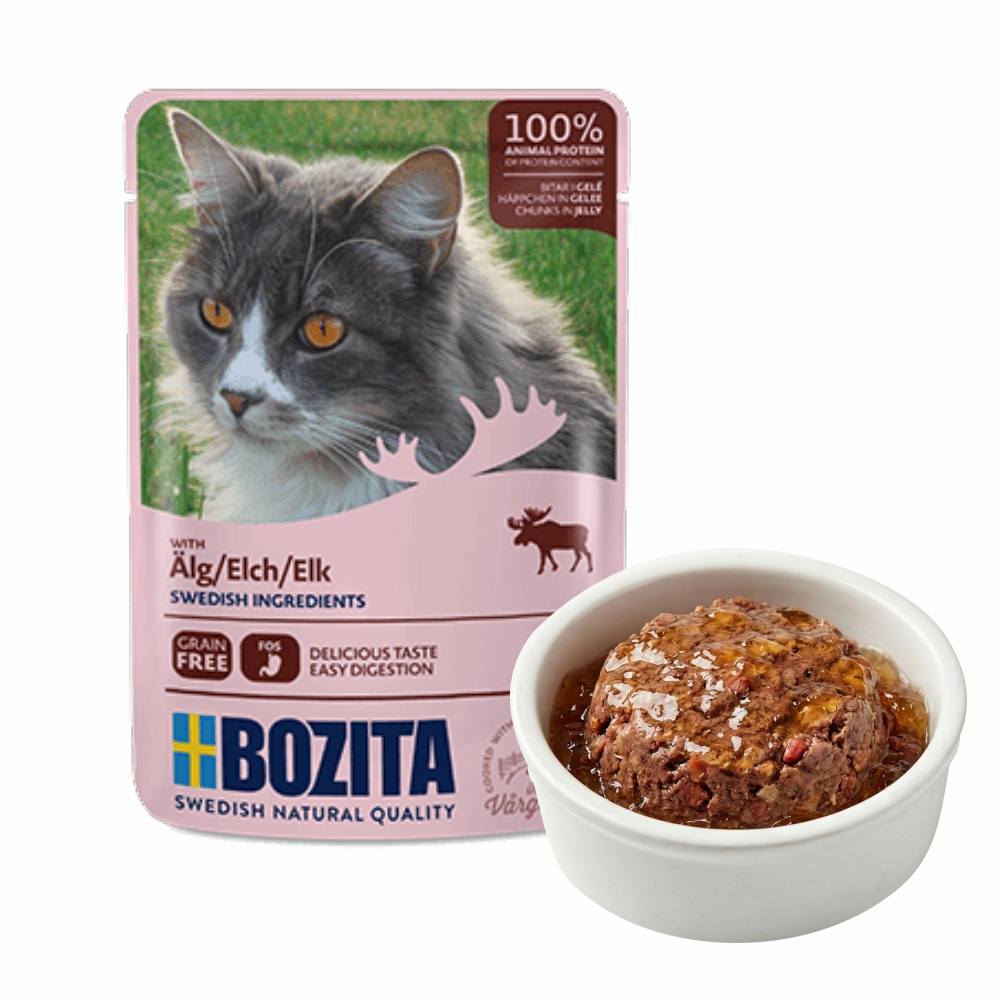 BOZITA karma dla kota w galarecie z łosiem 85g